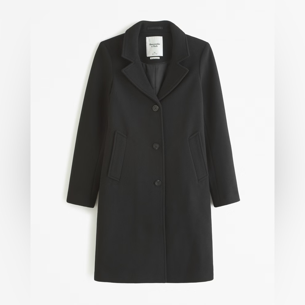 Abercrombie Wool Blend Dad Coat
